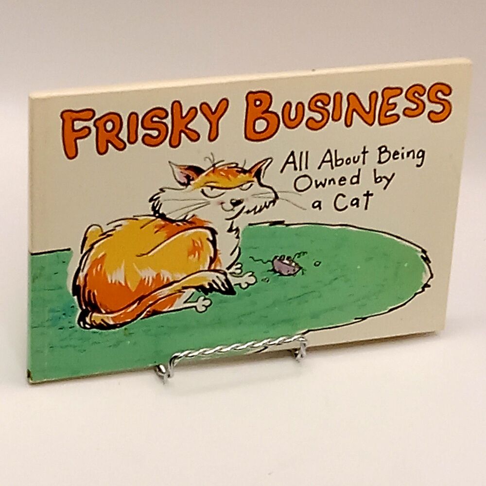 Frisky Business CAT BOOK Shoebox Greetings Hallmark Owned by a Cat Moments Craft